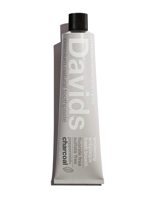 Davids Natural Toothpaste / Charcoal + Peppermint